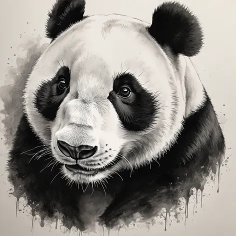 cute panda drawing