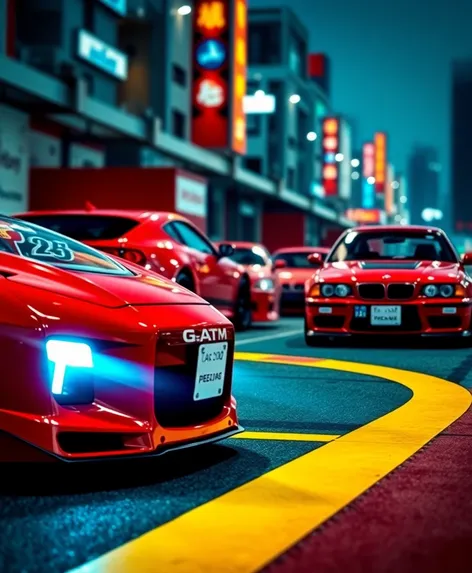 red jdm cars