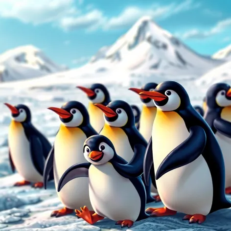 animated pictures of penguins