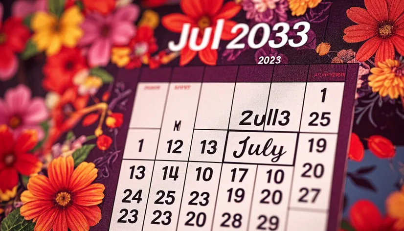 july 2023 calendar