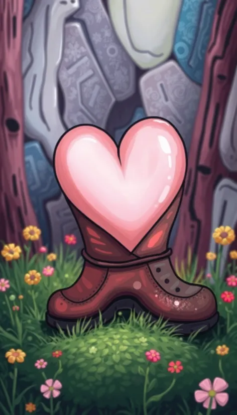 boot shaped heart