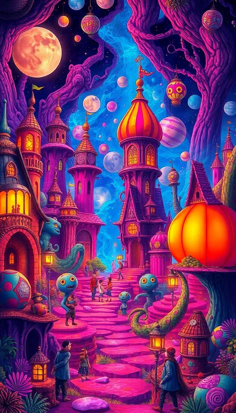 trippy alice in wonderland