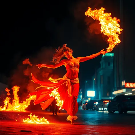 fire dancer