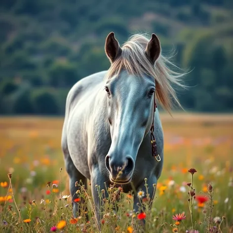 gray horse