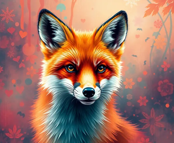 abstract fox background