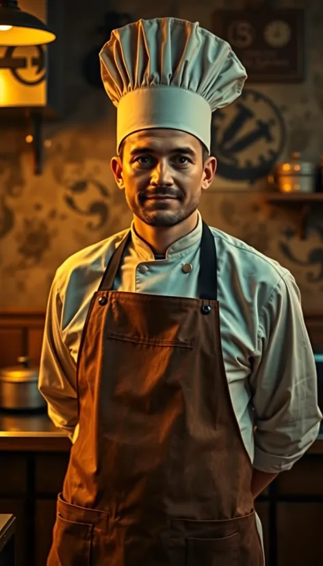 chef apron and hat