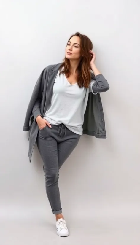 gray pants outfit