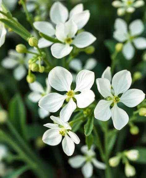 green and white floral