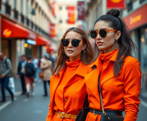 women's orange fashion