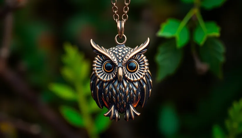 owl necklace pendant