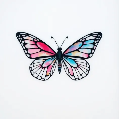 butterfly tattoo stencil