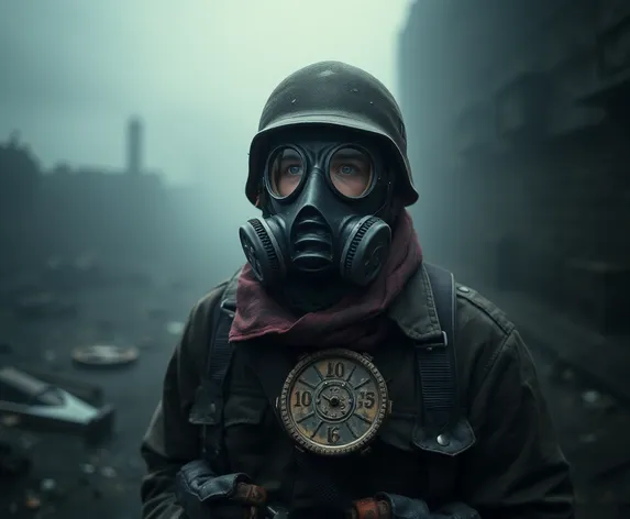 soviet soldier in gas