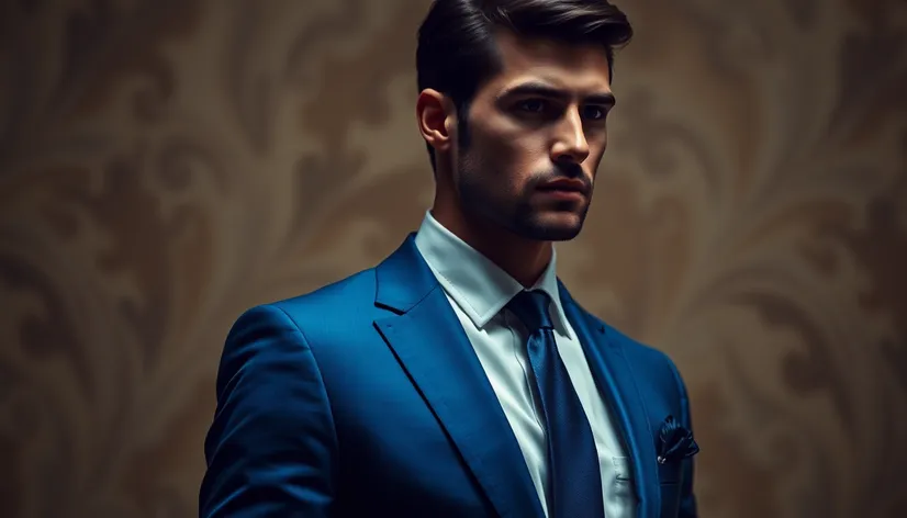 cerulean blue suit