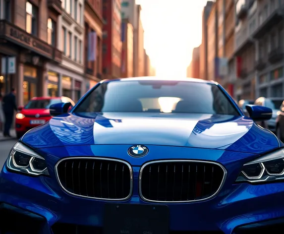 blue bmw