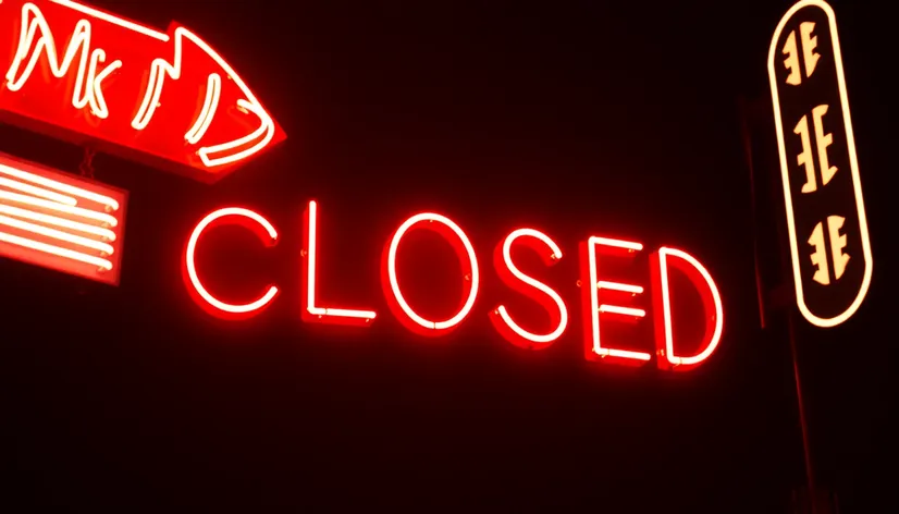 closed signs