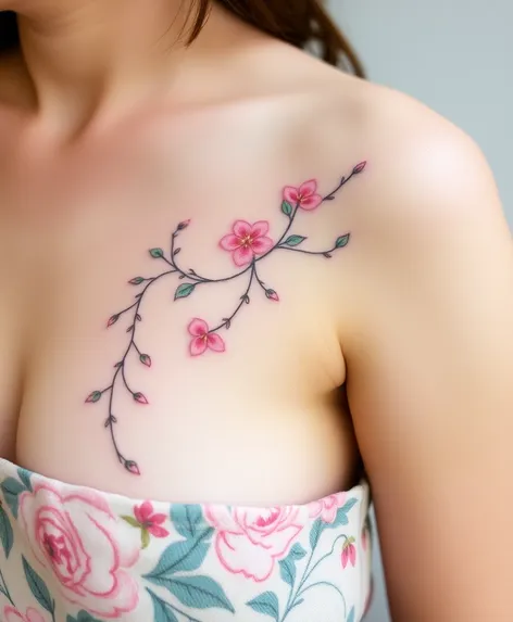 flower and vine tattoos