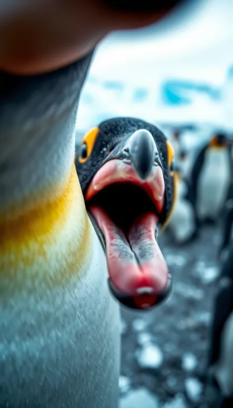 inside a penguins mouth