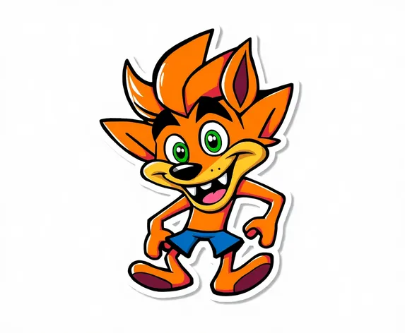 crash bandicoot sticker