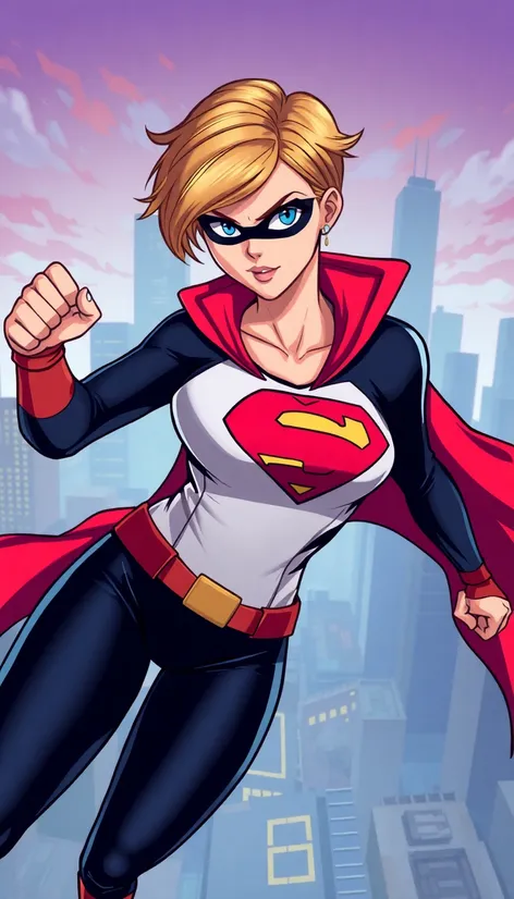 female superhero short hair