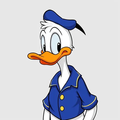 donald duck, blue shirt,