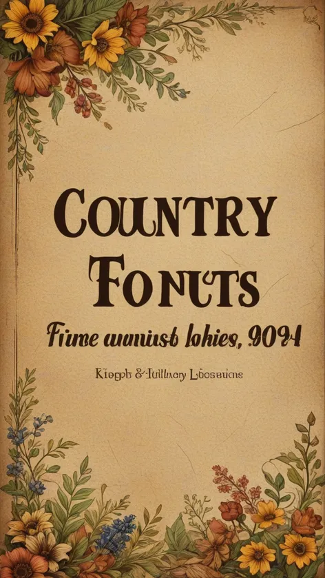country fonts