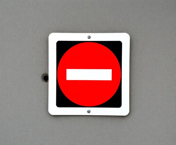 no entry sign