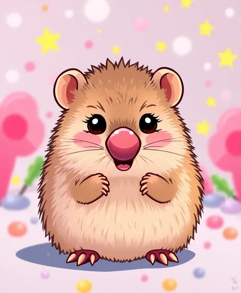 star nosed mole chibi