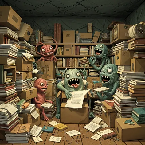 Box monsters, clutter creatures,