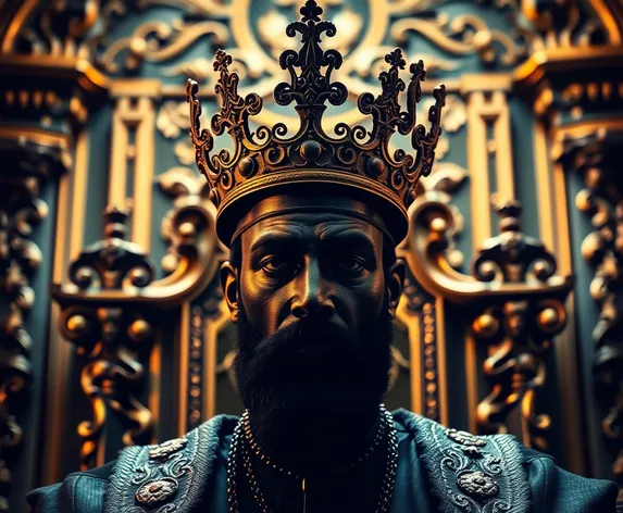 black king with crown