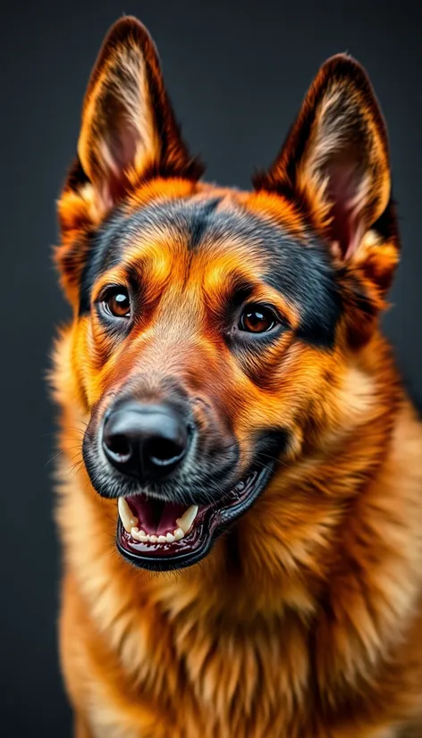 brown german shepherd rottweiler