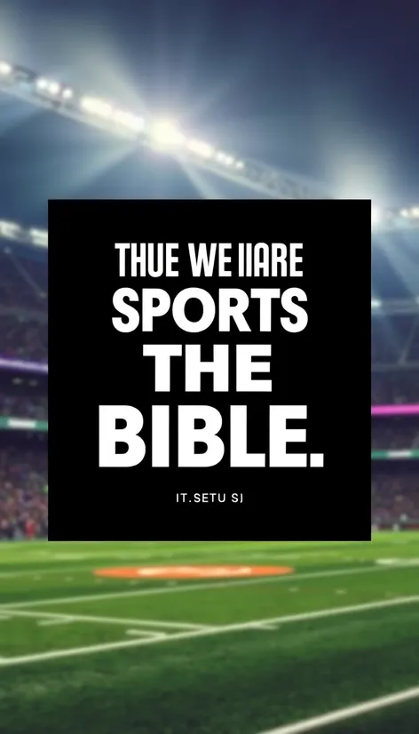 bible quotes for sports