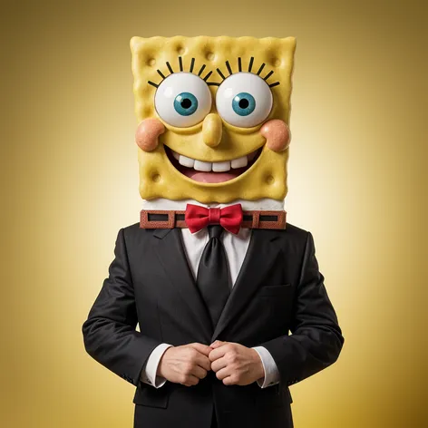 spongebob in a suit