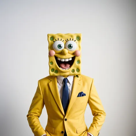 spongebob in a suit