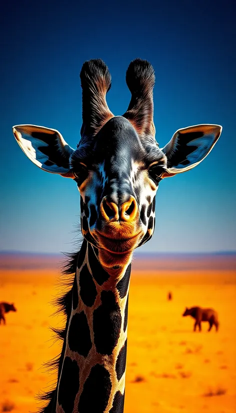 black giraffe