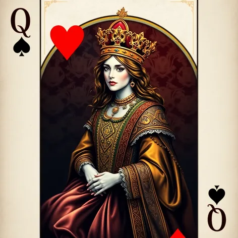 queen of hearts playing