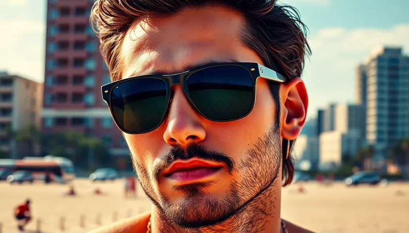 handsome man in sunglasses