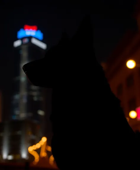 german shepherd dog silhouette