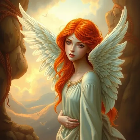 red haired angel