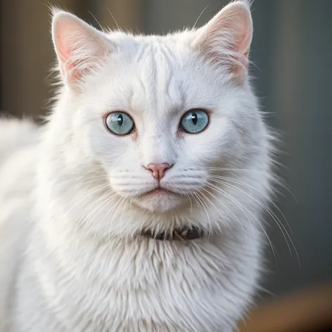 A female white cat