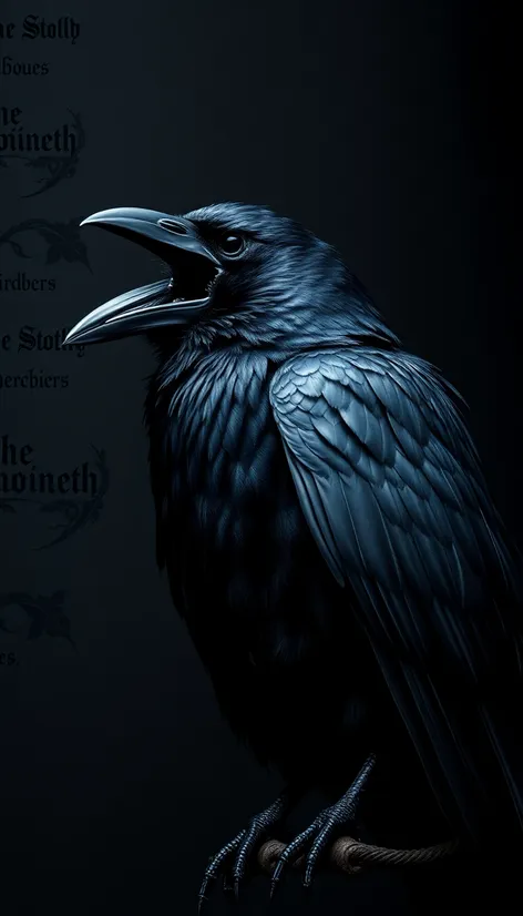 gothic crow wallpaper