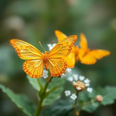 transparent gold butterflies png