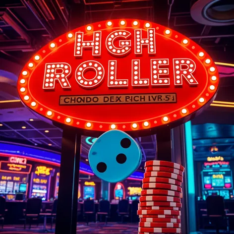 the high roller sign,