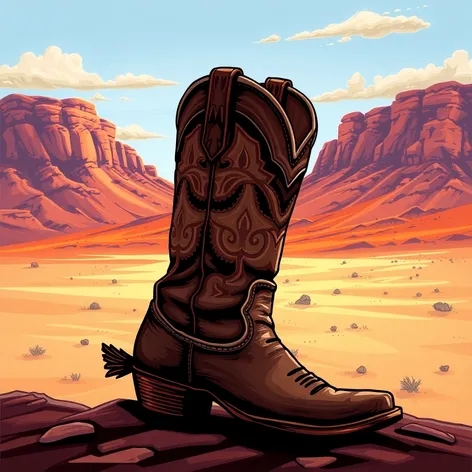 cowboy boot illustration