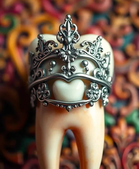 silver crown tooth