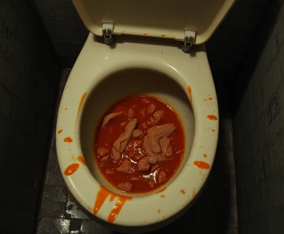 puke in toilet