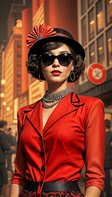 retro glamour outfit