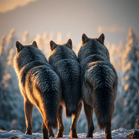 Wolf pack butts