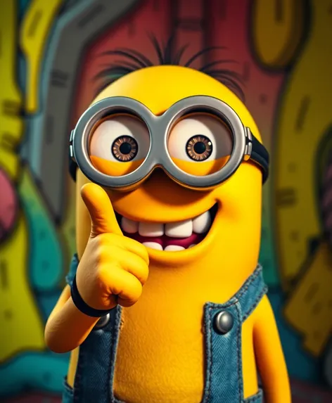 minion middle finger