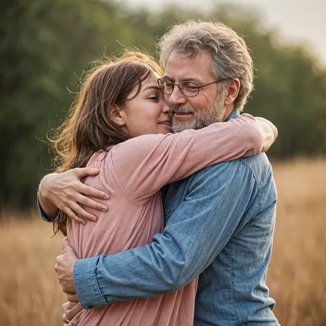 two people hugging