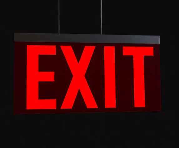 emergency exit sign